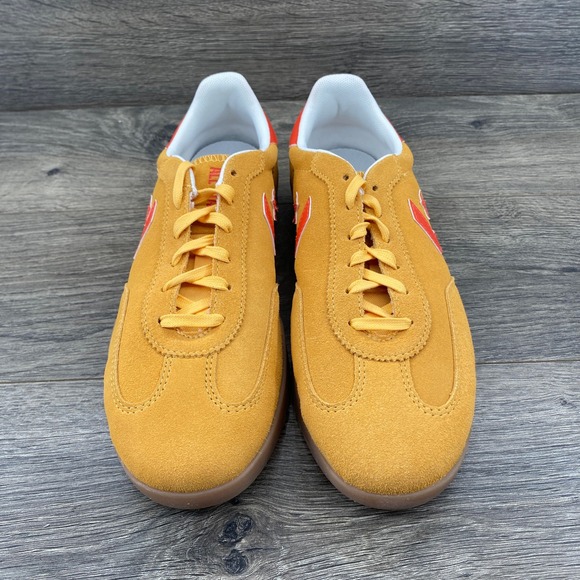 Converse Star Trainer Suede Sneaker Gold Orange Men's 8.5 Casual Shoes - Picture 7 of 15